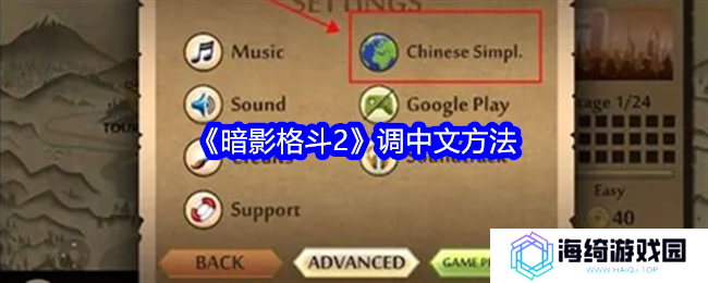 暗影格斗2怎么调中文-调中文方法
